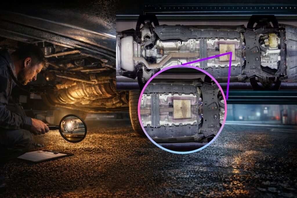UVSS: Anomalies in the undercarriage of the vehicle.
